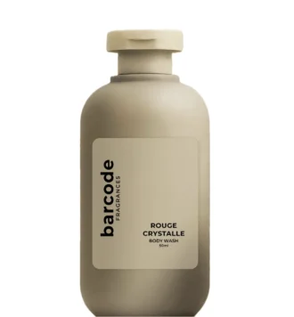 Baccarat Rouge inspired body wash by Barcode Fragrances