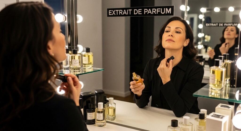 luxury perfume application