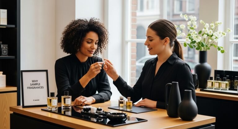 fragrance sampling real people