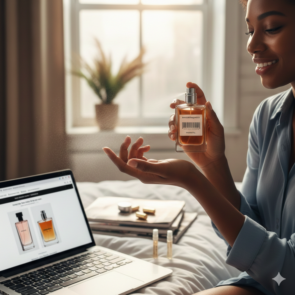 Bottle of inspired by perfume from Barcode Fragrances online perfume shop